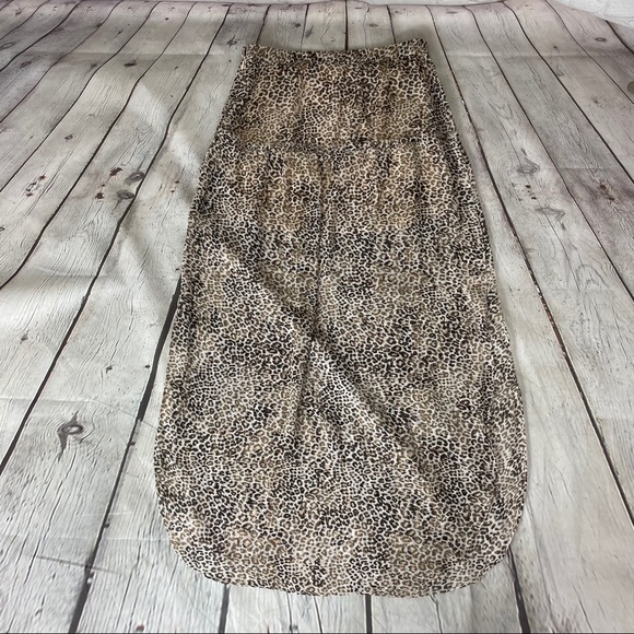UO Ecote Leopard Animal Print Maxi Skirt Size 10 - Picture 10 of 15